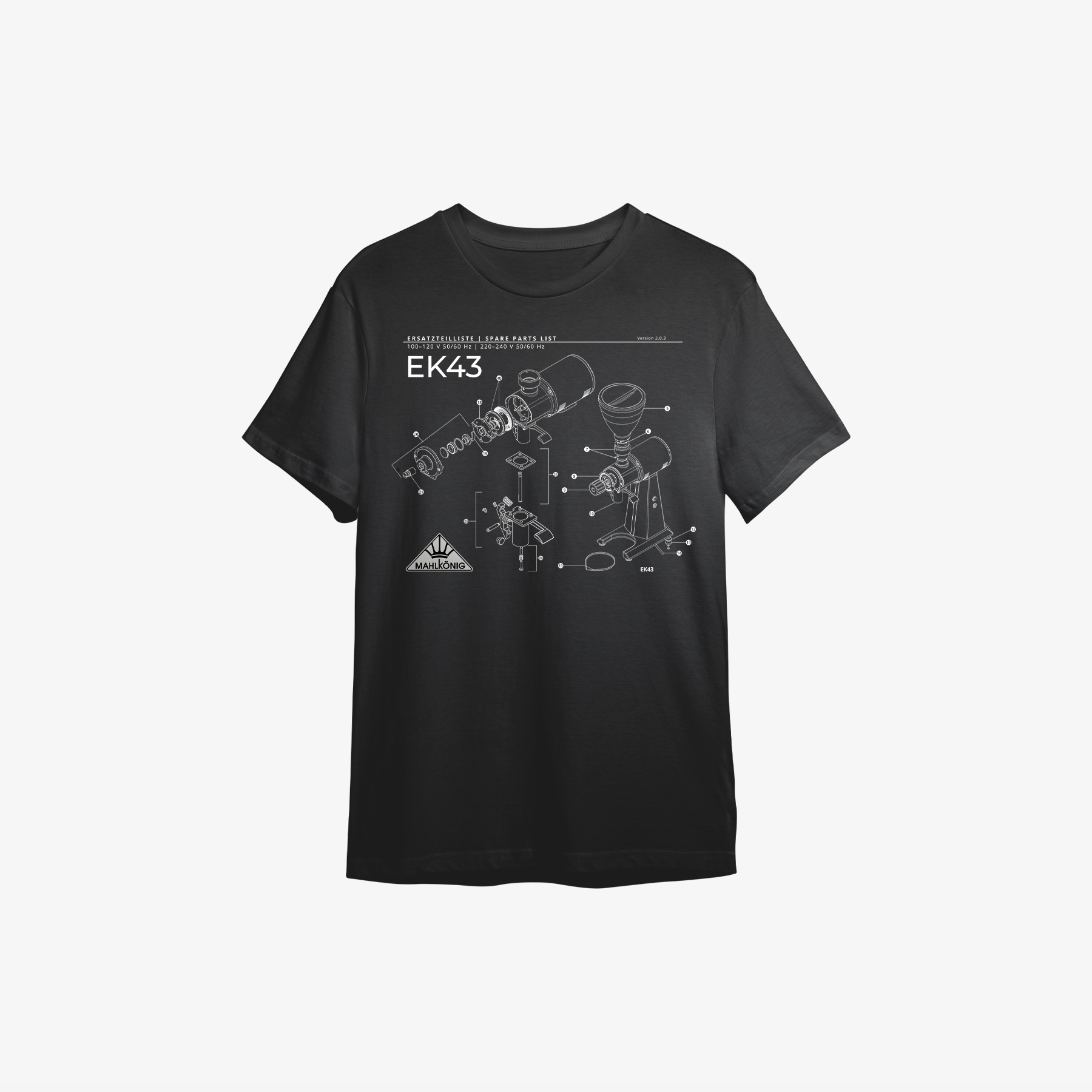 mahlk-nig-ek43-t-shirt-unisex-schwarz-bio-baumwolle image 1