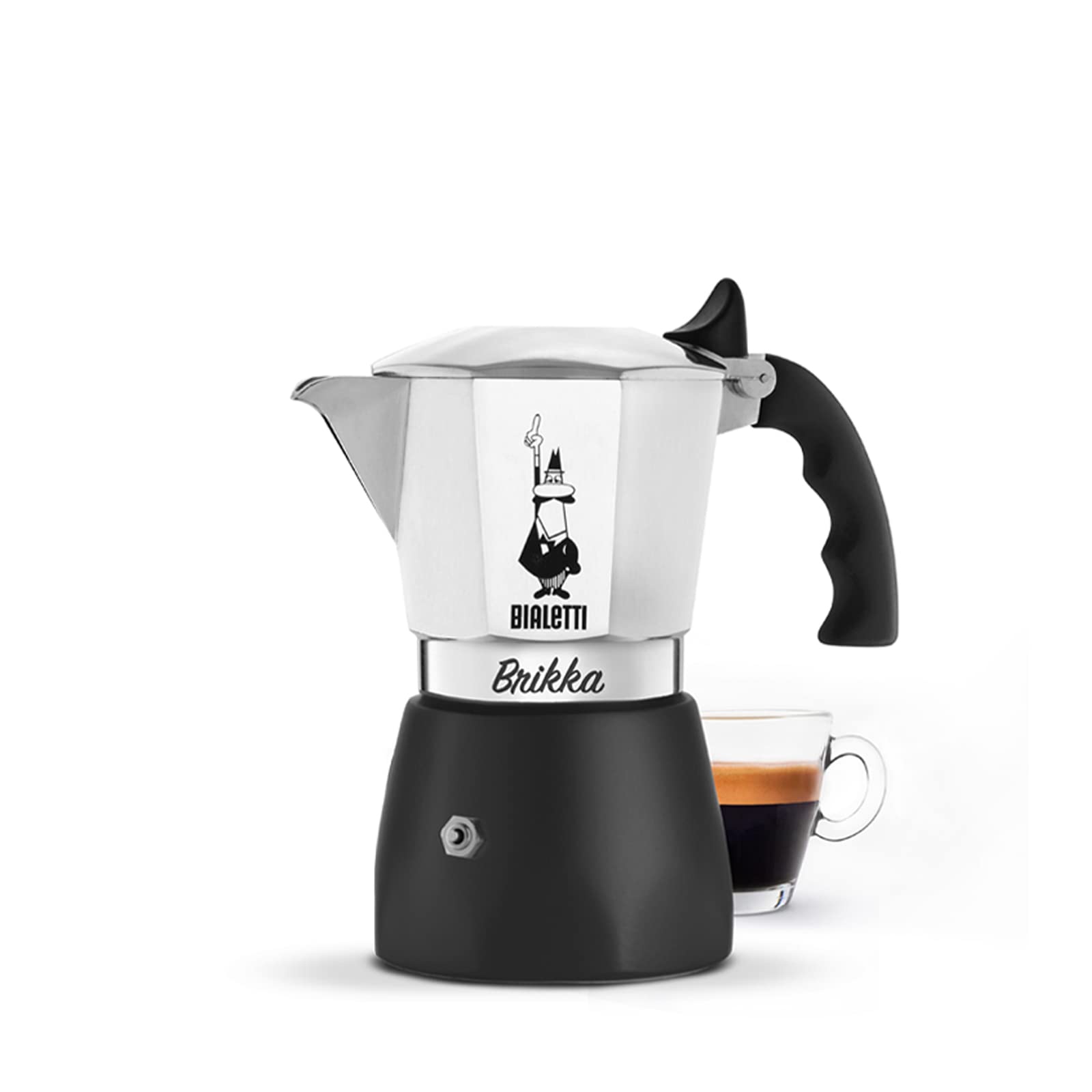 bialetti-new-brikka-moka-kanne-4-tassen-170-ml-aluminium-schwarz image 1
