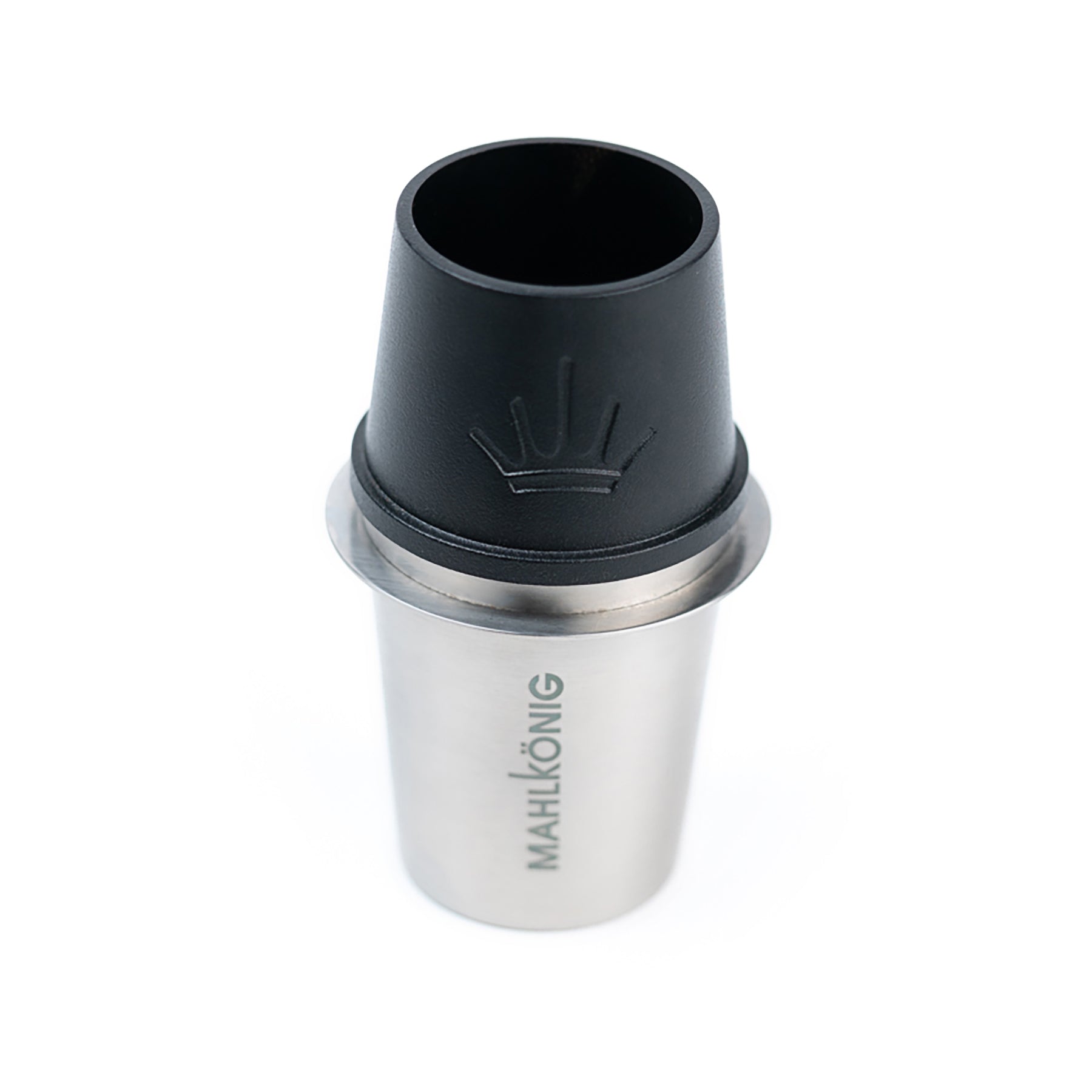 mahlk-nig-dosierbecher-edelstahl-mit-trichter-130-ml image 2