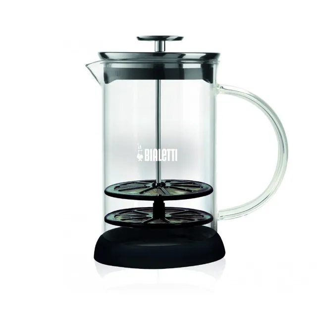 bialetti-perfect-cream-cappuccinatore-milchaufsch-umer-330-ml-glas-schwarz-trans image 1
