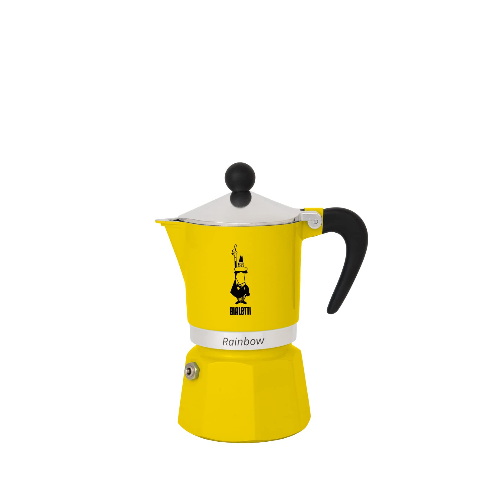 bialetti-rainbow-4982-mokkakanne-3-tassen-gelb-aluminium image 1