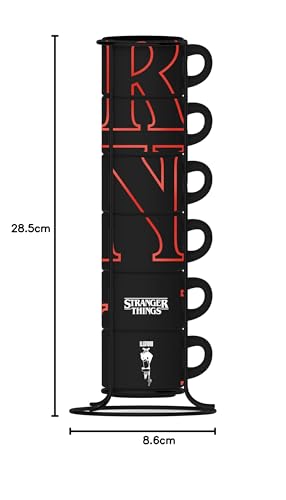 bialetti-stranger-things-espressotassen-6er-set-80-ml-schwarz-glow-in-the-dark image 6