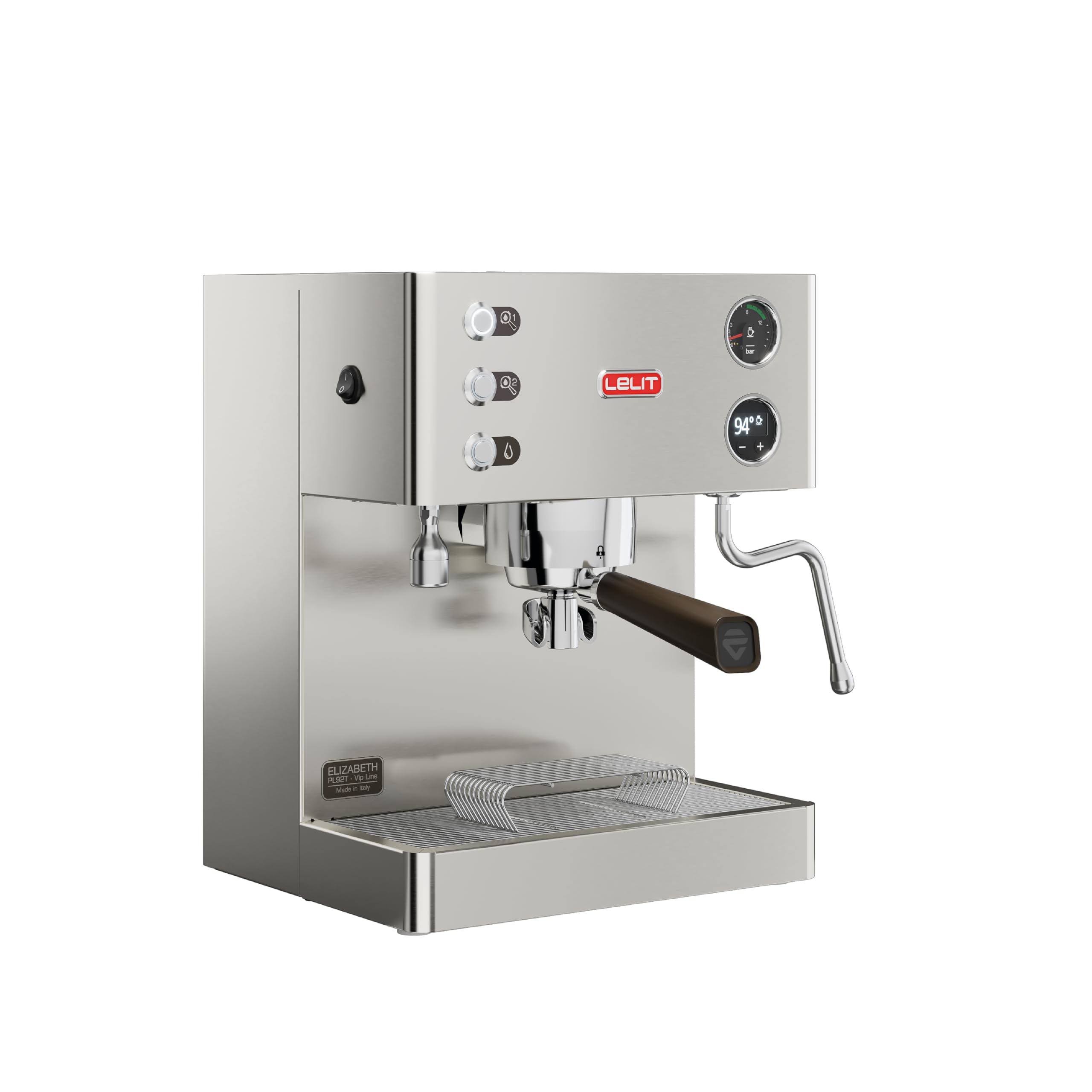 lelit-elizabeth-dual-boiler-espressomaschine-silber-mit-milchaufsch-umer image 2