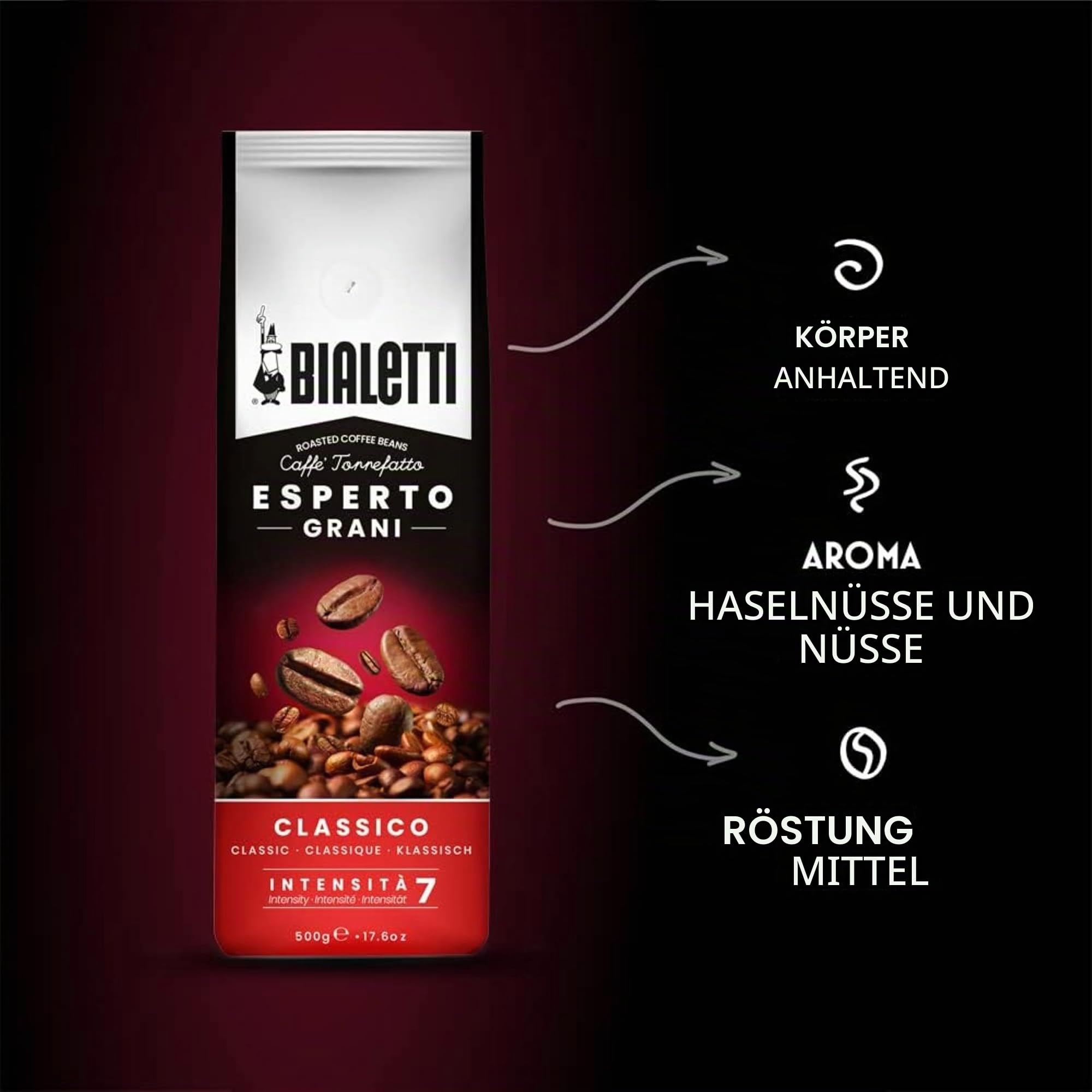 bialetti-esperto-grani-kaffeebohnen-klassisch-500-g image 2