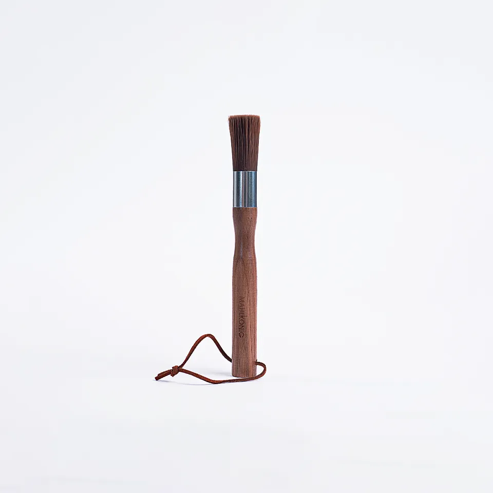 mahlk-nig-reinigungspinsel-walnuss-19-cm-mit-nylonborsten image 1