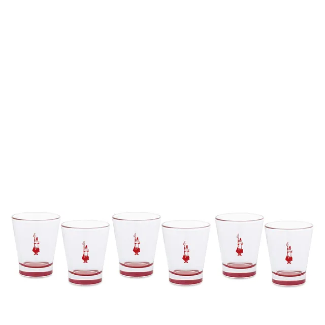 bialetti-dcrast0010-cappuccinotassen-aus-glas-transparent-rot-6-teilig image 1