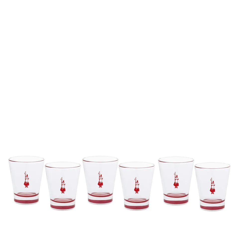 bialetti-dcrast0010-cappuccinotassen-aus-glas-transparent-rot-6-teilig image 1