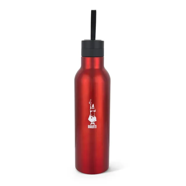 Bialetti To Go Thermoflasche 500 ml Edelstahl glänzend rot