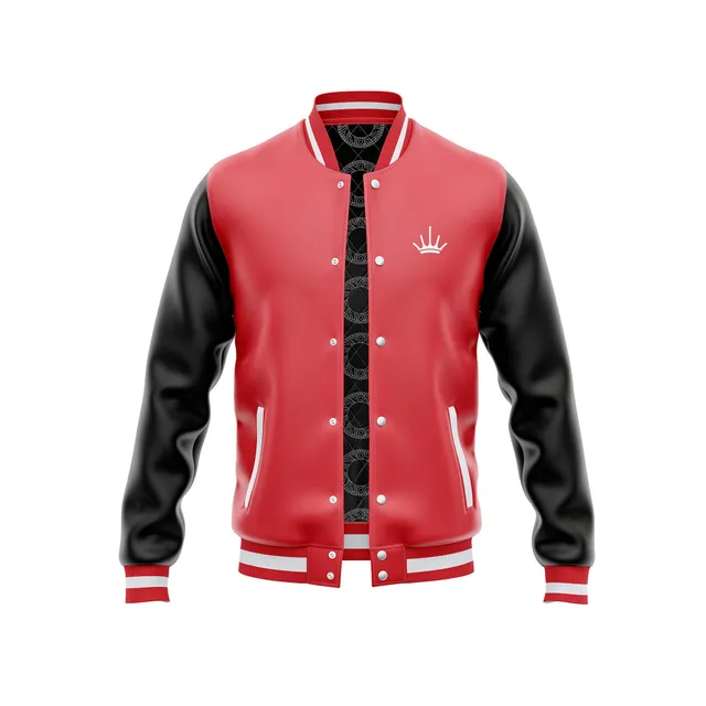 mahlk-nig-college-jacke-unisex-schwarz-rot image 1