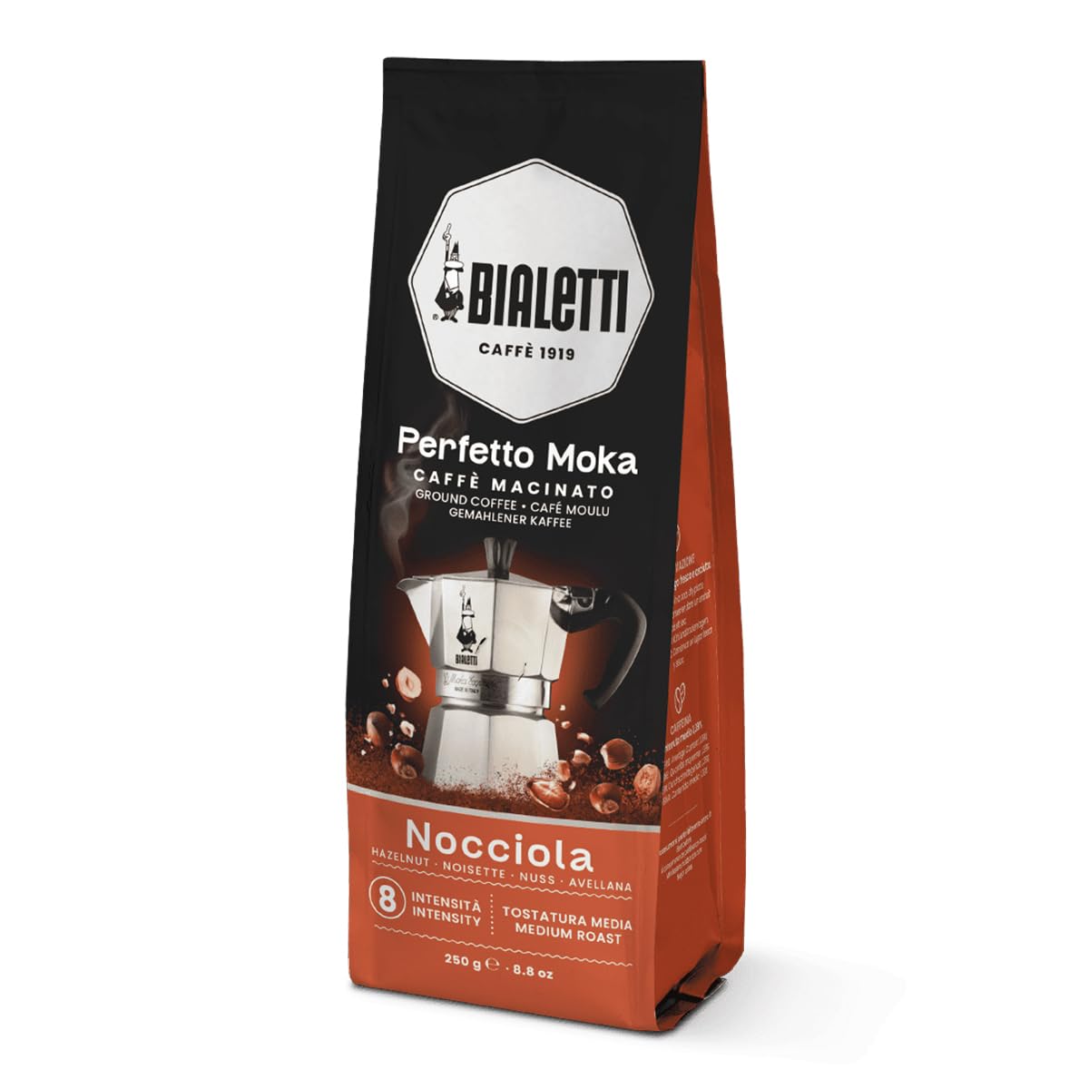bialetti-perfetto-moka-cioccolato-gemahlener-kaffee-250g-x-6-schoko image 6