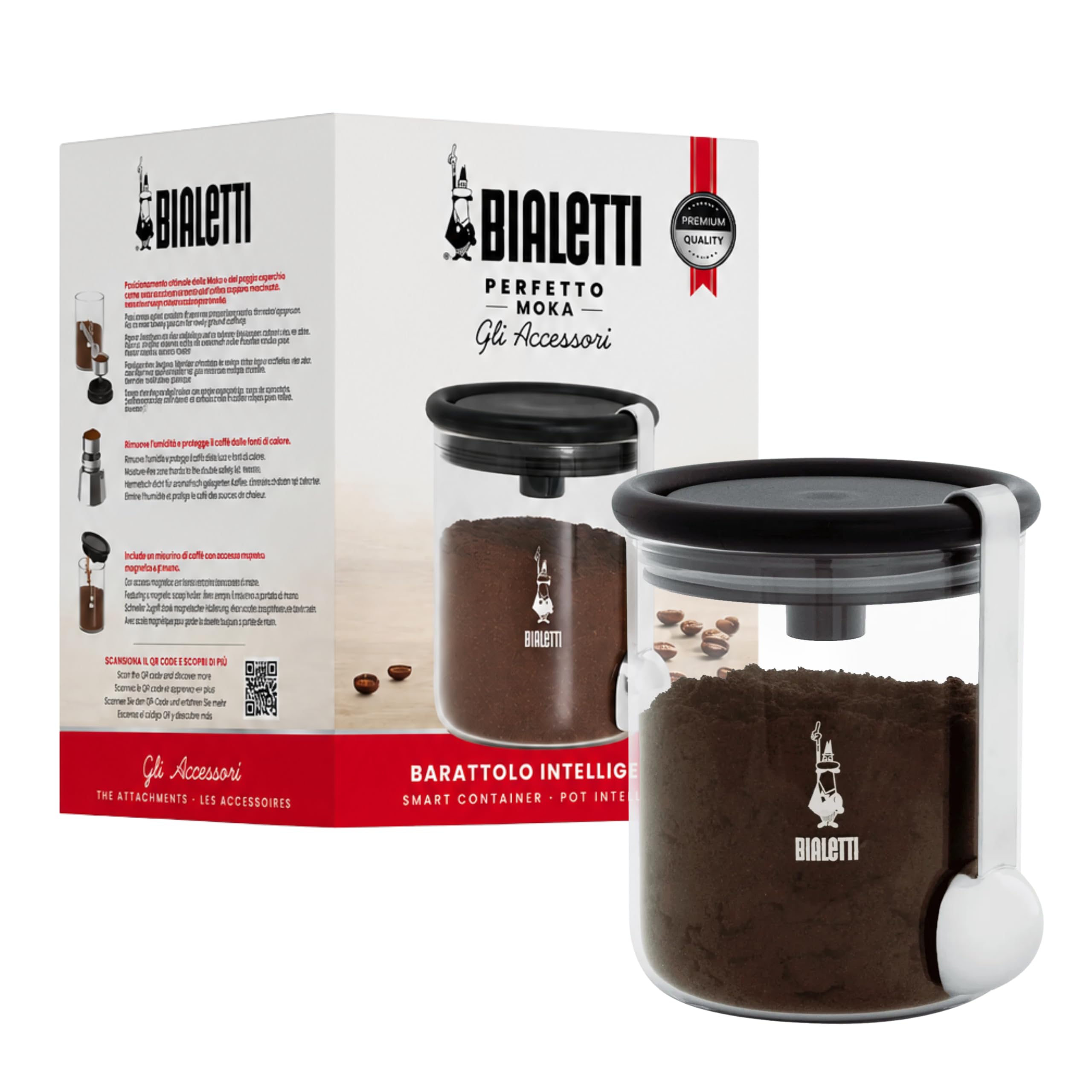 bialetti-mokkaglas-kaffeedose-glas-250-g-mit-verschluss-schwarz image 1