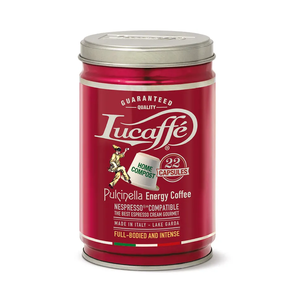 lucaff-pulcinella-energy-coffee-22-kapseln-dose image 1