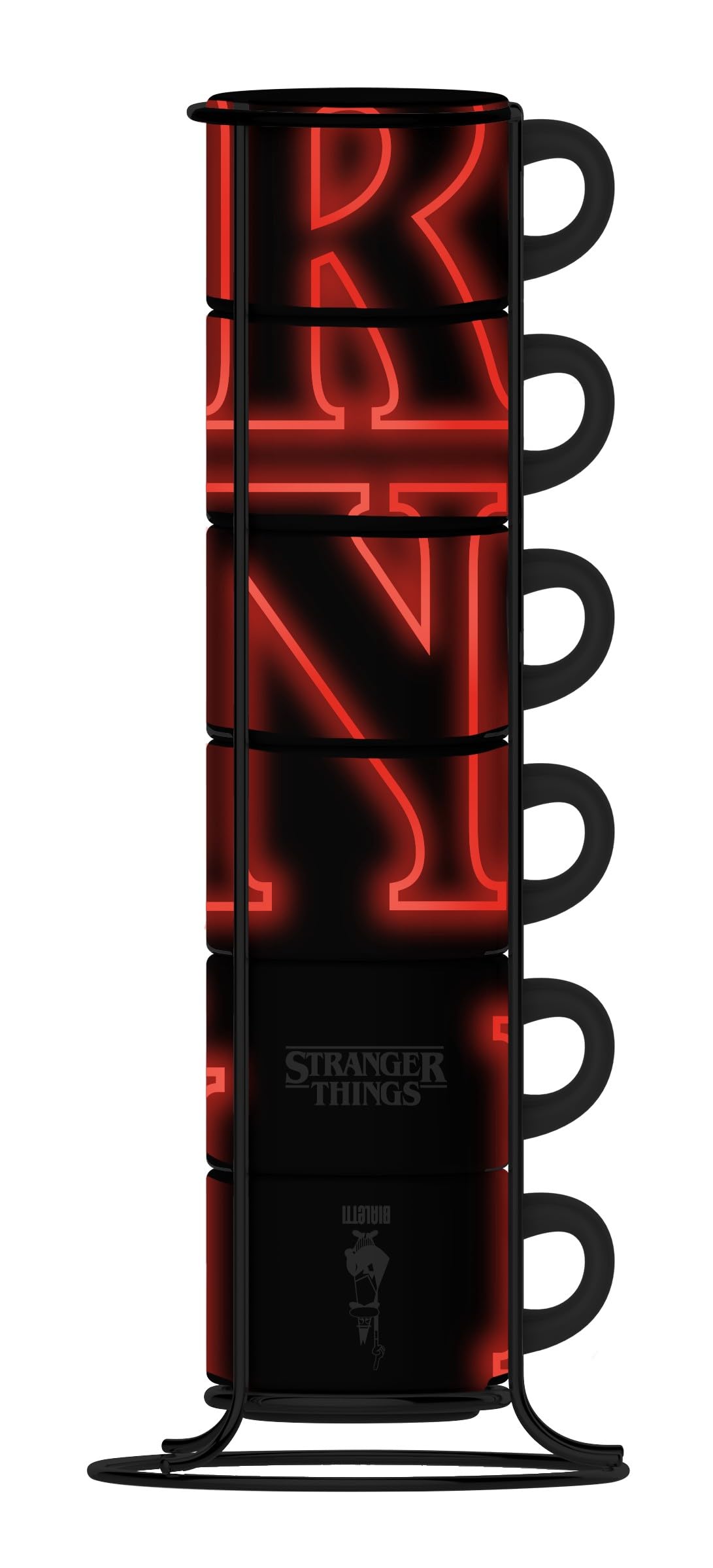 bialetti-stranger-things-espressotassen-6er-set-80-ml-schwarz-glow-in-the-dark image 2