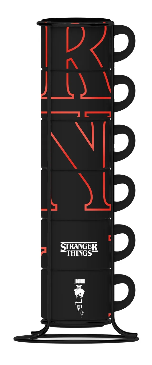 bialetti-stranger-things-espressotassen-6er-set-80-ml-schwarz-glow-in-the-dark image 1